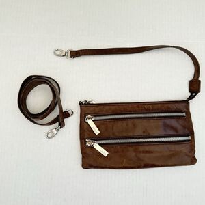 hobo international handbag  brown two zipper
